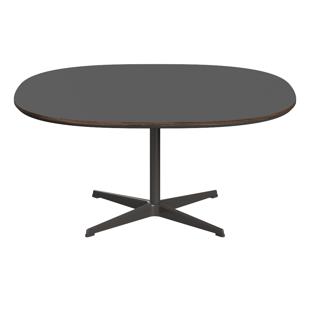Fritz Hansen Couchtisch A203 Superzirkular 100X100 Cm - Warm Graphite (180)-Grey Bromo (724)