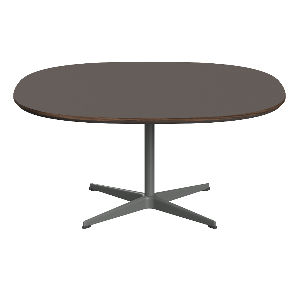 Fritz Hansen Couchtisch A203 Superzirkular 100X100 Cm -Silver Grey (170)-Grau (718)
