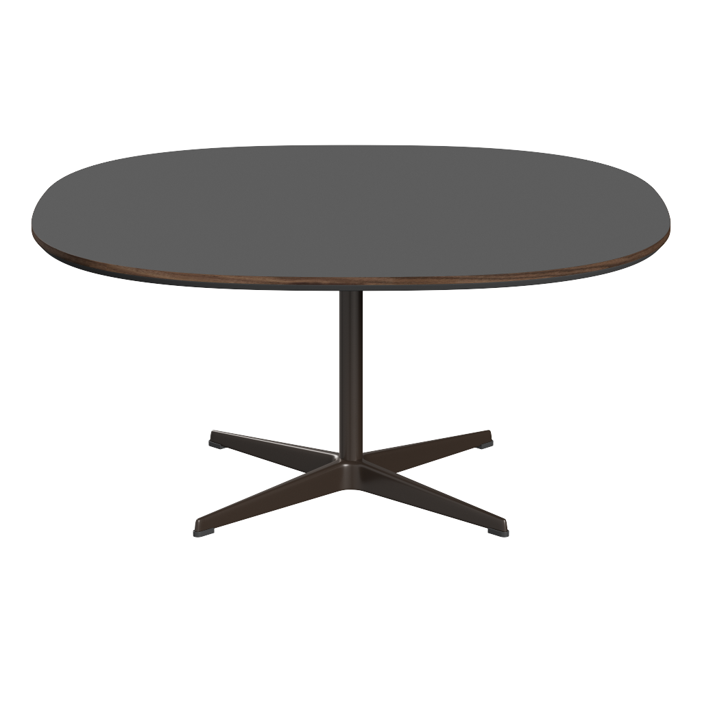 Fritz Hansen Couchtisch A203 Superzirkular 100X100 Cm - Brown Bronze (390)-Grey Bromo (724)