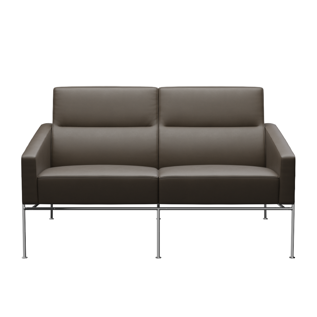 Fritz Hansen Serie 3300 3302, 2-Sitzer-Essential-Stone