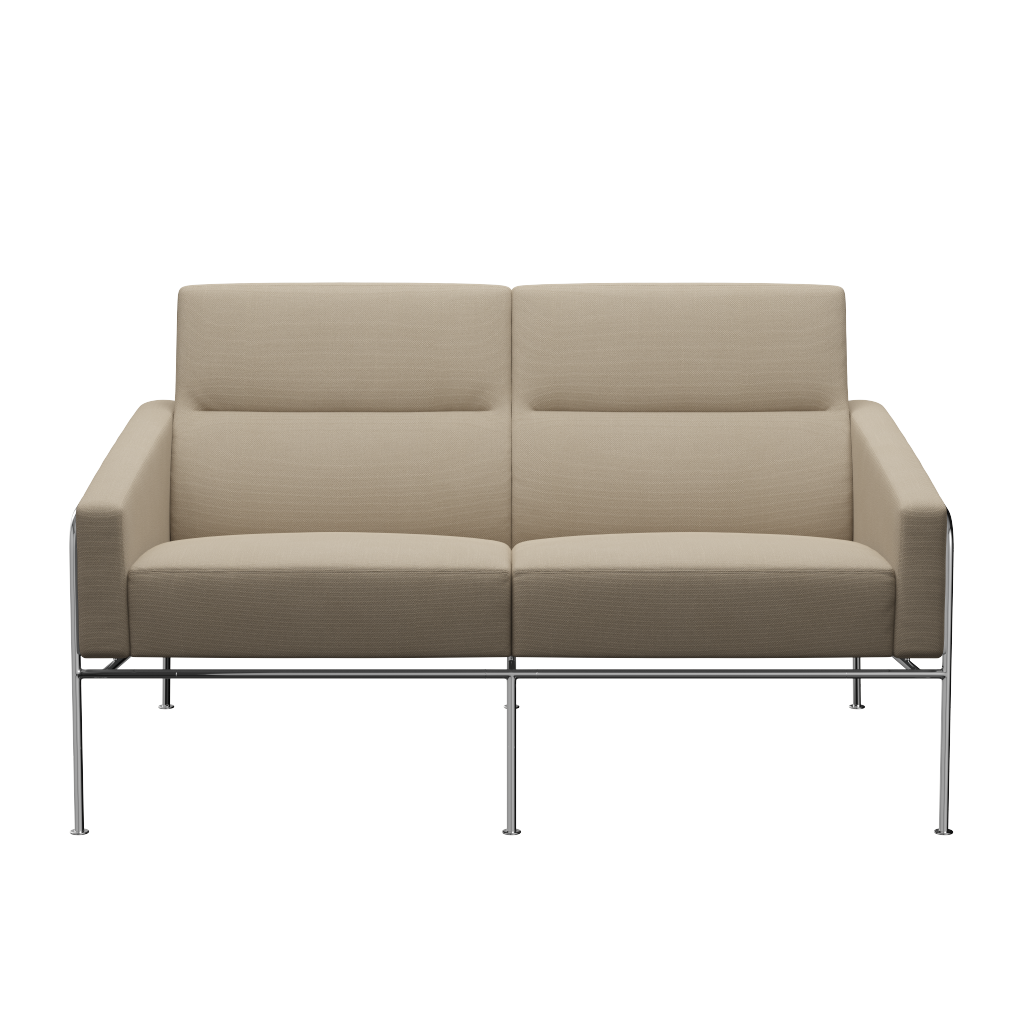 Fritz Hansen Serie 3300 3302, 2-Sitzer-Steelcut 240