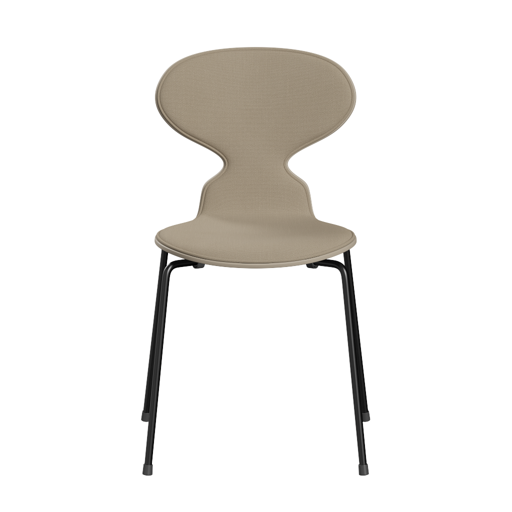 Fritz Hansen Ant™ 3101 - Front Polsterung - Lack - Stuhl - Steelcut 240 - Light Beige (130/135) - Black (190)