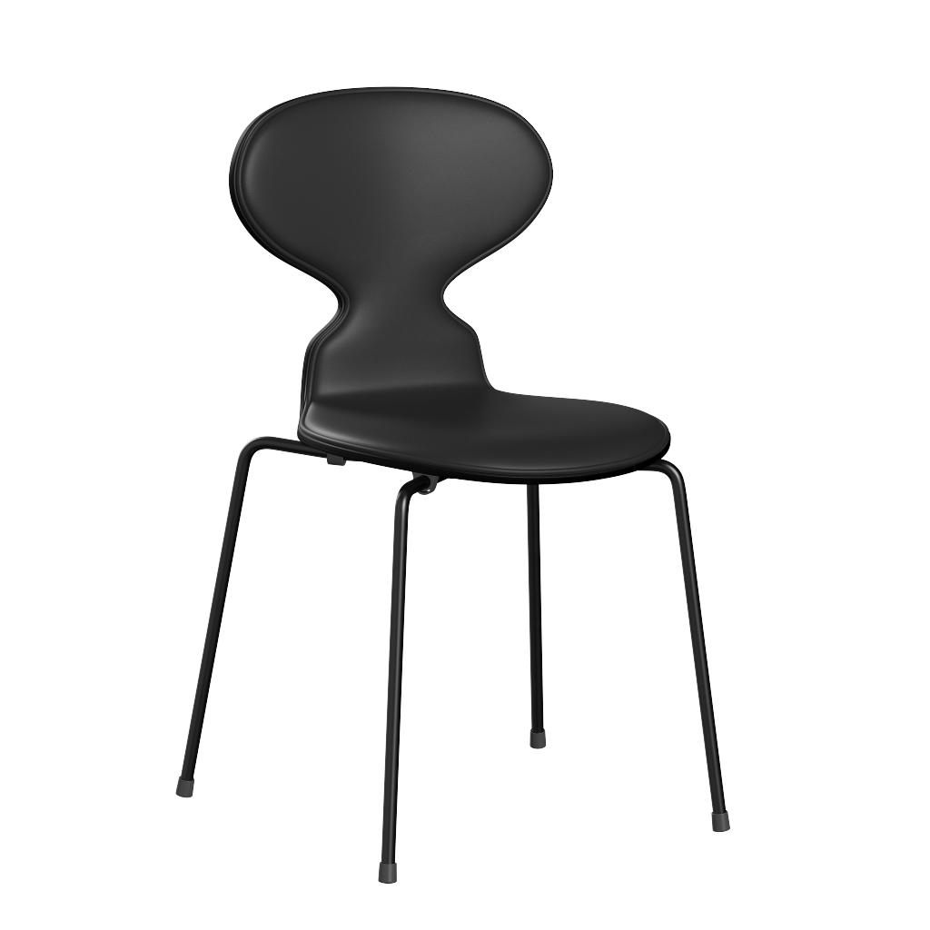 Fritz Hansen Ant™ 3101 - Front Polsterung - Lack - Stuhl - Soft-Black - Black (190/195) - Black (190)