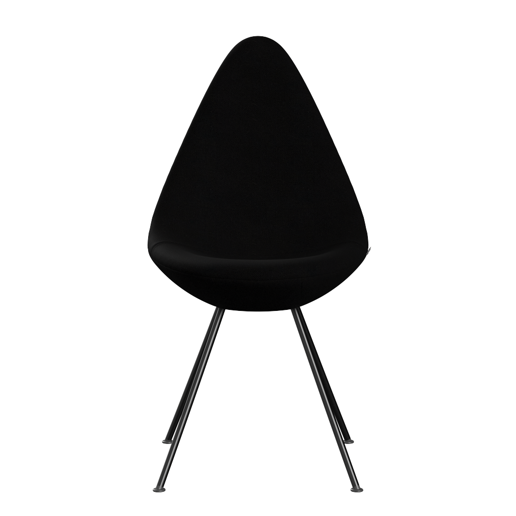 Fritz Hansen Drop™ 3110 -  Vollgepolstert - Stuhl - Hallingdal 190 - Black (190)
