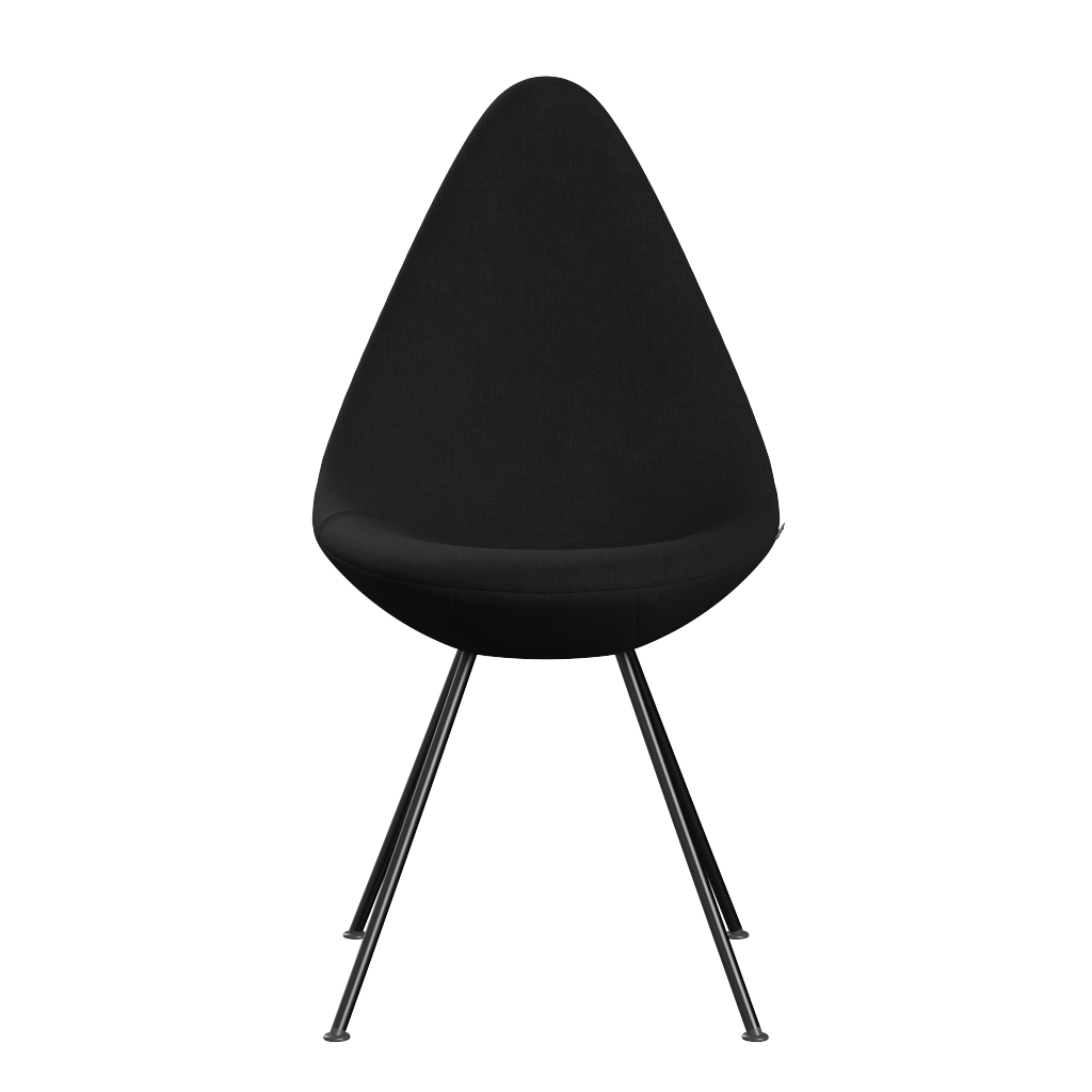 Fritz Hansen Drop™ 3110 -  Vollgepolstert - Stuhl - Hallingdal 190 - Black (190)