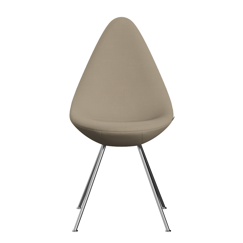 Fritz Hansen Drop™ 3110 -  Vollgepolstert - Stuhl - Steelcut 240 - Chrome