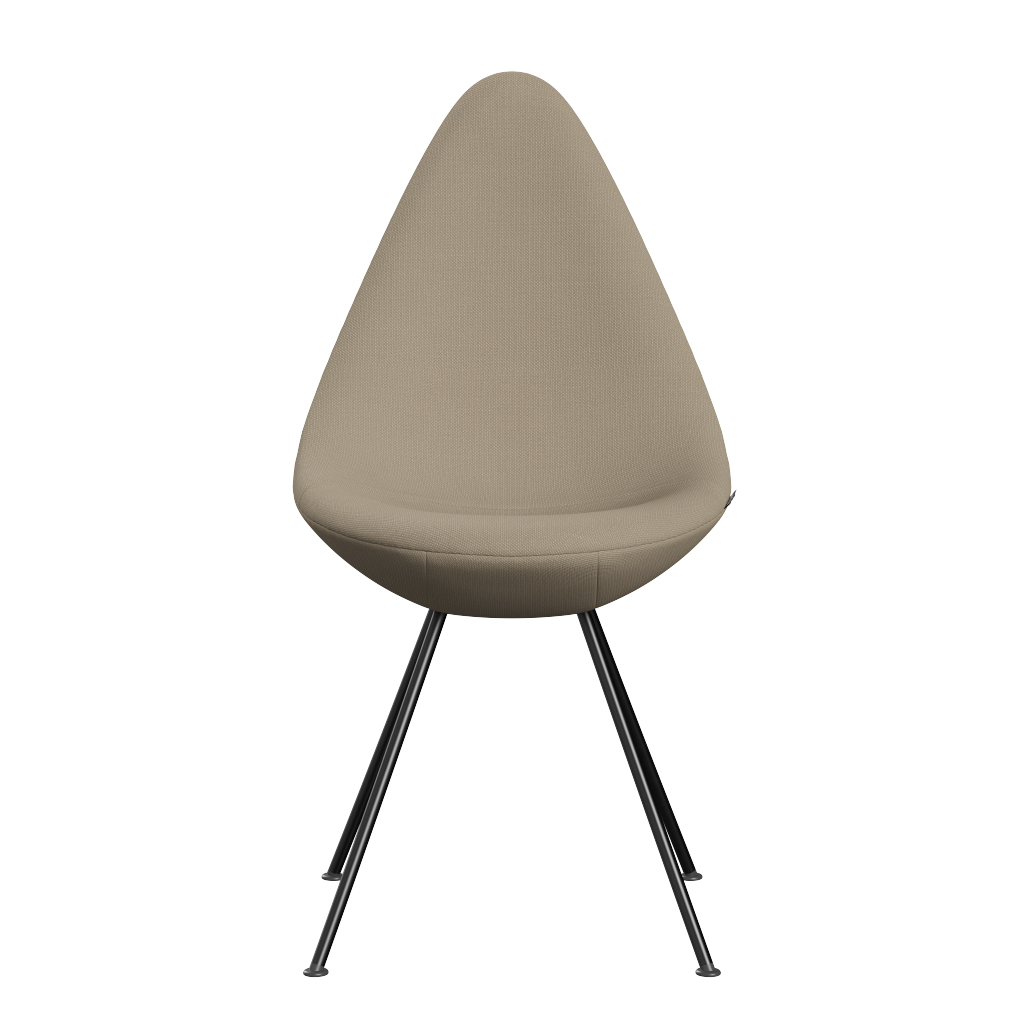 Fritz Hansen Drop™ 3110 -  Vollgepolstert - Stuhl - Steelcut 240 - Black (190)