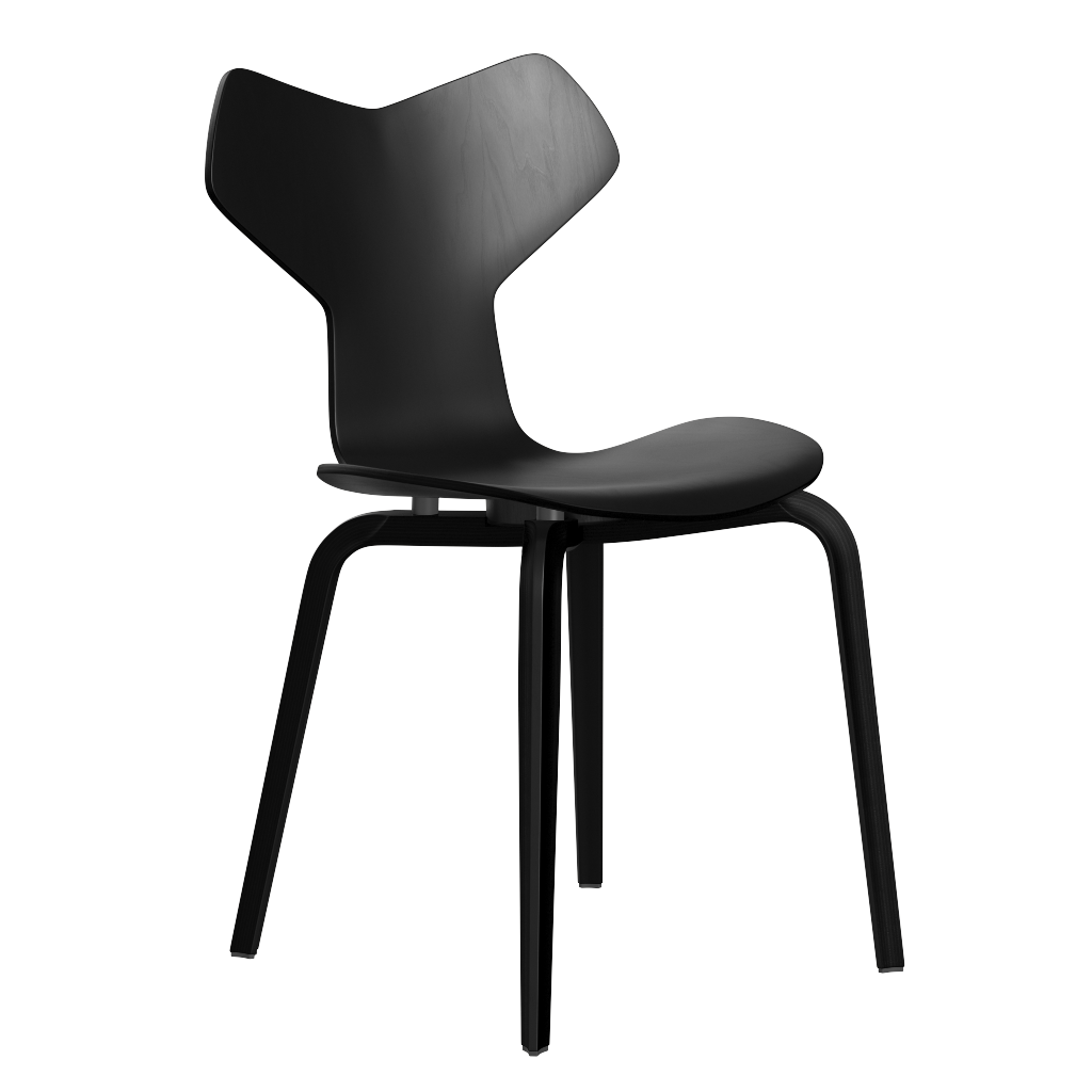 Fritz Hansen Grand Prix™ 4130 - Stuhl - Schwarz (190) - Schwarz (190/195)