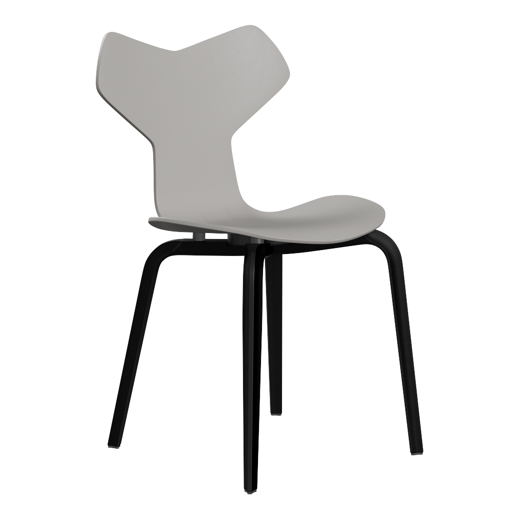 Fritz Hansen Grand Prix™ 4130 - Stuhl - Schwarz (190) - Neun Grau (150/155)