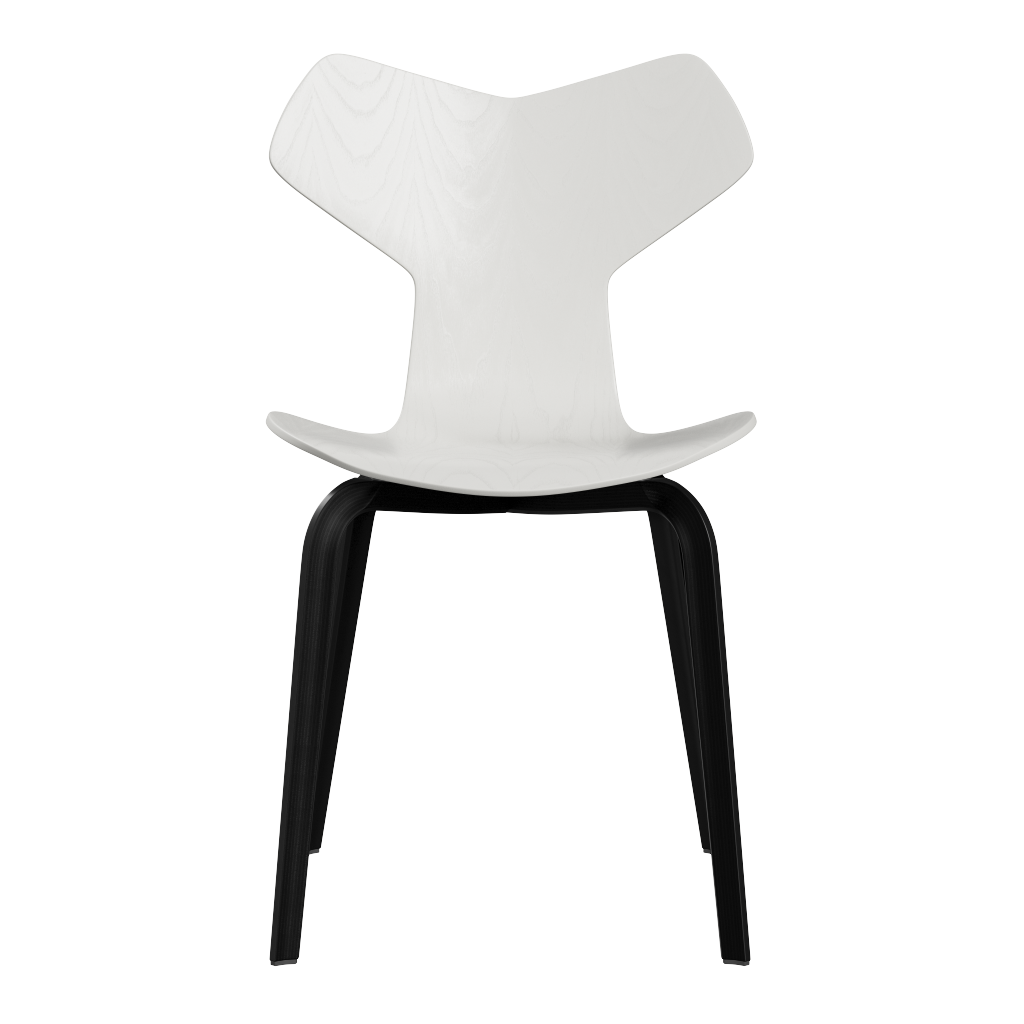 Fritz Hansen Grand Prix™ 4130 - Stuhl - Schwarz (190) - Weiß (100/105)