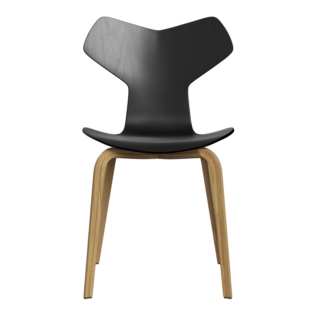 Fritz Hansen Grand Prix™ 4130 - Stuhl - Gebeizte Eiche - Schwarz (190/195)