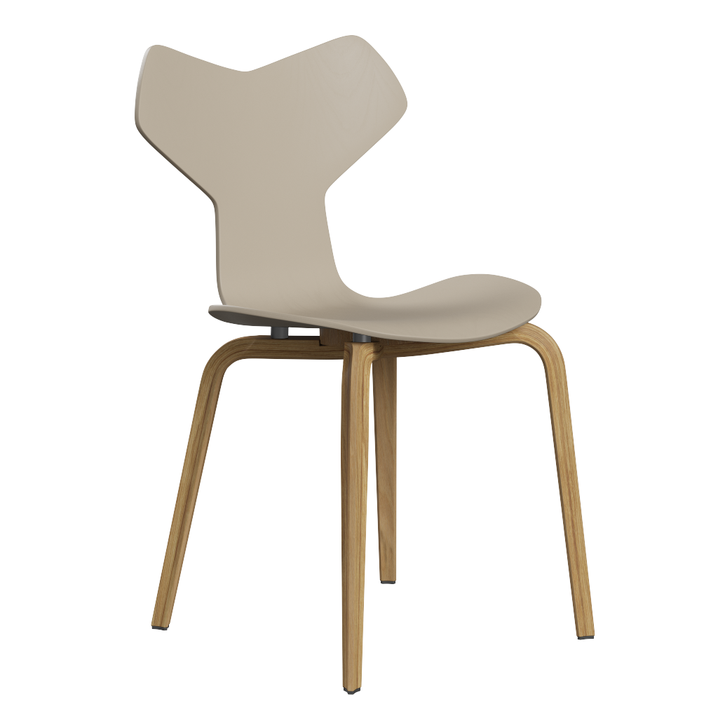 Fritz Hansen Grand Prix™ 4130 - Stuhl - Gebeizte Eiche - Hellbeige (130/135)