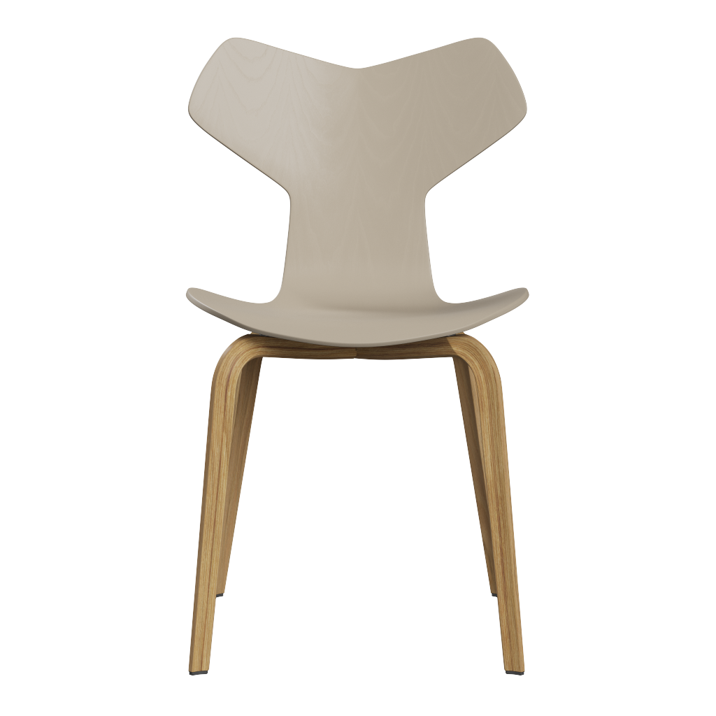 Fritz Hansen Grand Prix™ 4130 - Stuhl - Gebeizte Eiche - Hellbeige (130/135)