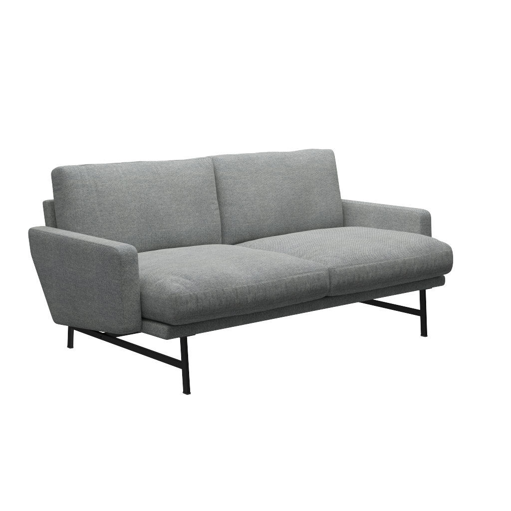 Fritz Hansen Lissoni Sofa™ PL112S - 2-sitzer Sofa-Hallingdal 116-Black (190)