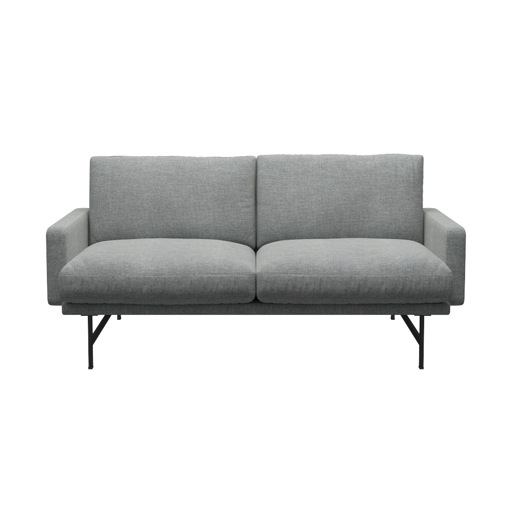 Fritz Hansen Lissoni Sofa™ PL112S - 2-sitzer Sofa-Hallingdal 116-Black (190)