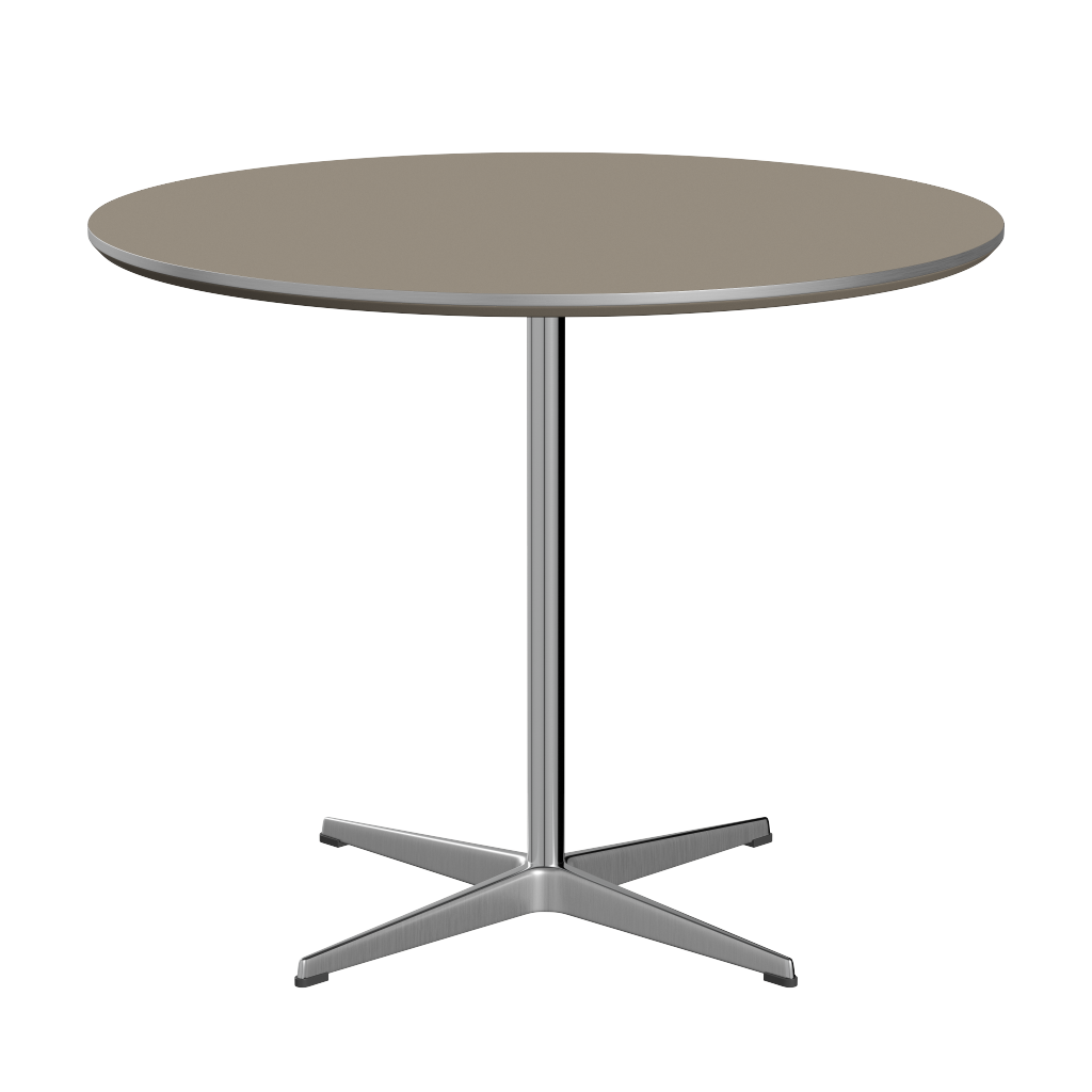 Fritz Hansen Circular™ A623 - Esstisch-Brown Ottawa (717)-Satin Polierter Aluminium