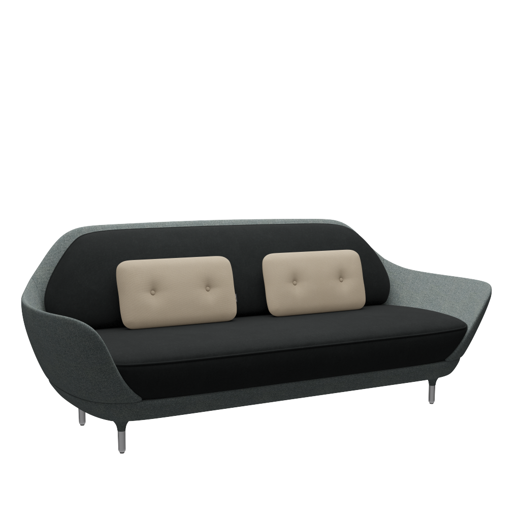 Fritz Hansen Favn™ JH3 - 3-Sitzer Sofa-Steelcut 190-Steelcut 240