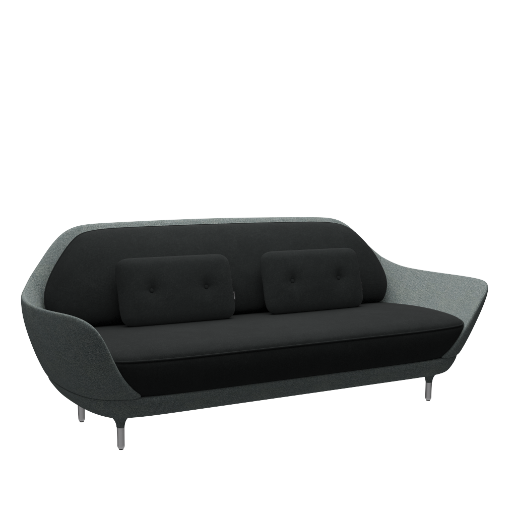 Fritz Hansen Favn™ JH3 - 3-Sitzer Sofa-Steelcut 190-Steelcut 190