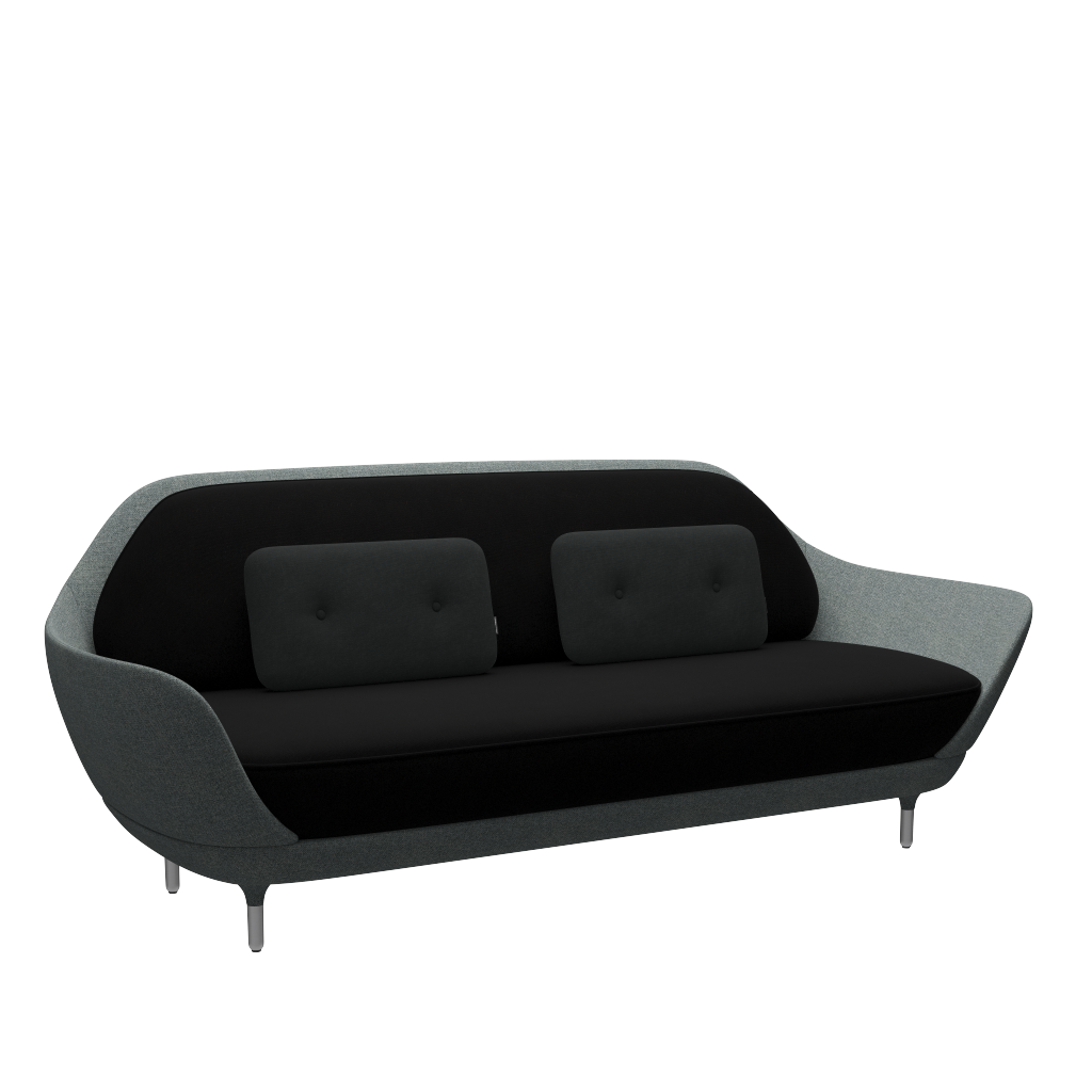 Fritz Hansen Favn™ JH3 - 3-Sitzer Sofa-Hallingdal 190-Steelcut 190