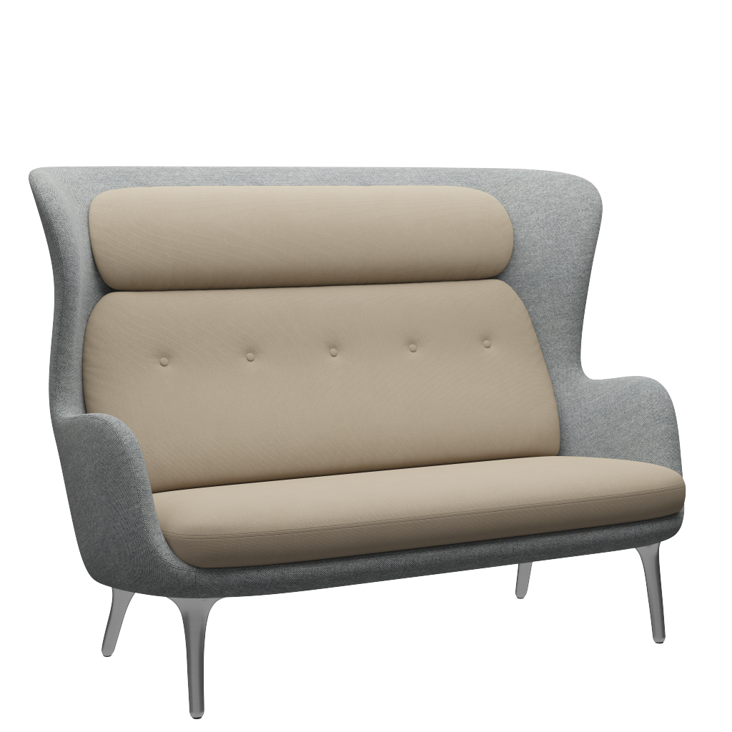 Fritz Hansen Ro™ JH110 - 2-sitzer Sofa-Hallingdal 116-Steelcut 240