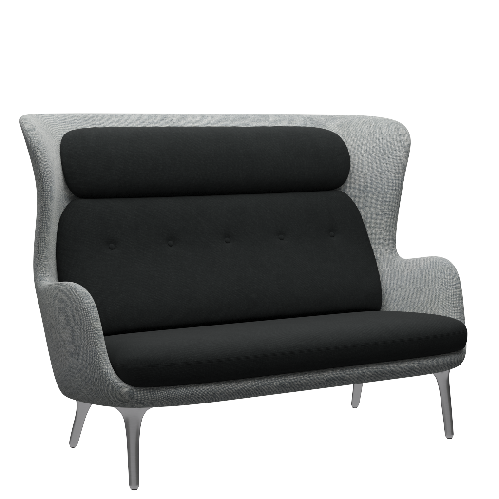 Fritz Hansen Ro™ JH110 - 2-sitzer Sofa-Hallingdal 116-Steelcut 190