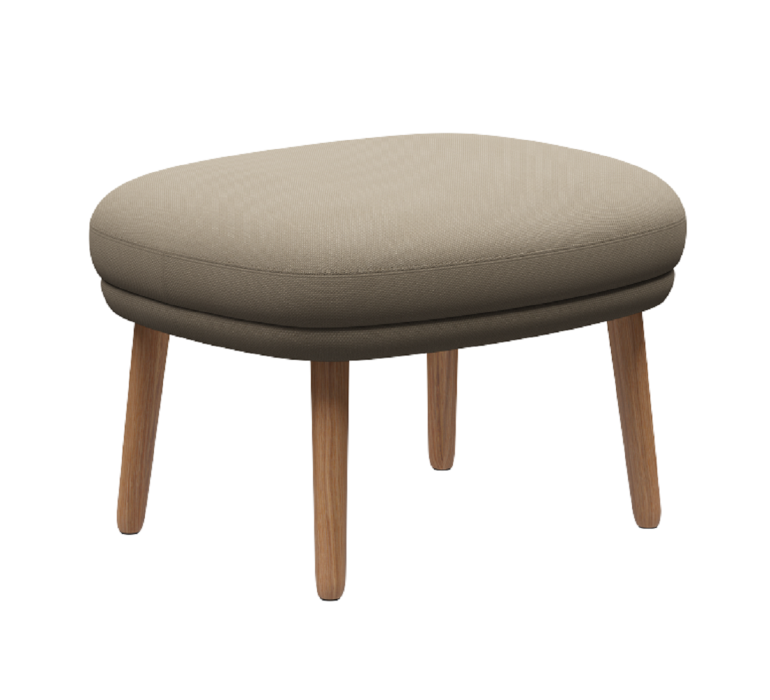 Fritz Hansen Ro™ JH12 - Fußhocker-Steelcut 240-Steelcut 240