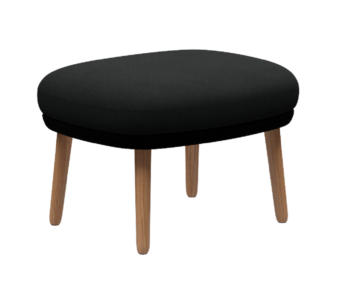 Fritz Hansen Ro™ JH12 - Fußhocker-Hallingdal 190-Steelcut 190