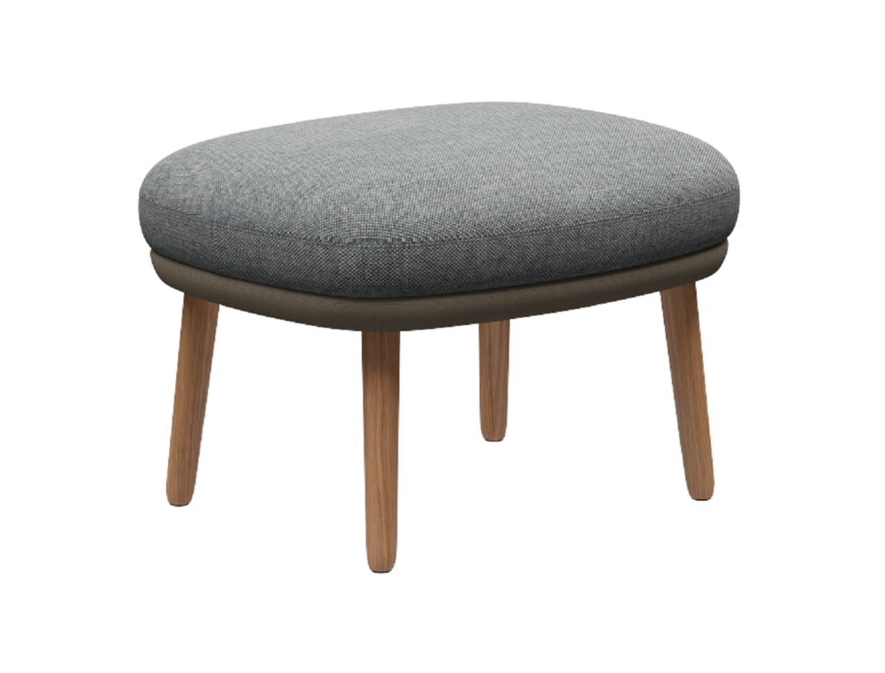 Fritz Hansen Ro™ JH12 - Fußhocker-Steelcut 240-Hallingdal 116