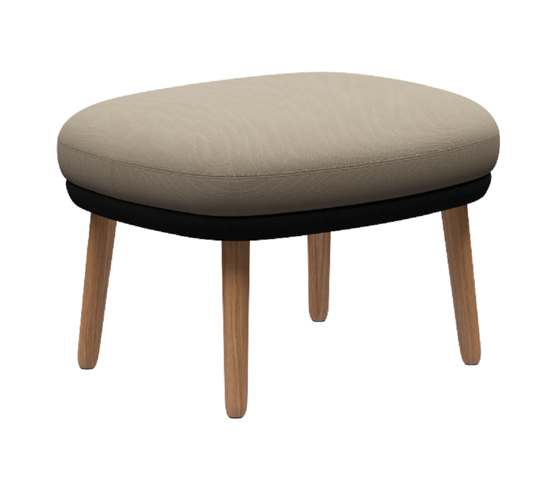 Fritz Hansen Ro™ JH12 - Fußhocker-Steelcut 190-Steelcut 240