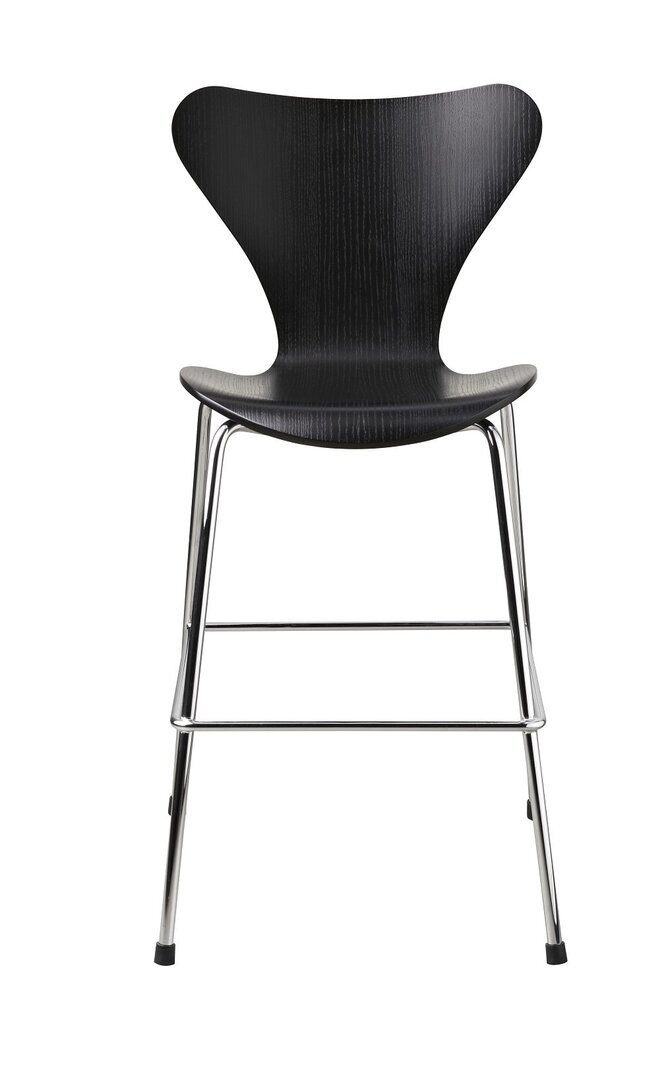 Fritz Hansen Series 7™ Junior Kinder-Lehrstuhl - Black/chrome