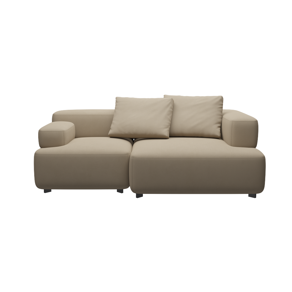 Fritz Hansen Alphabet Sofa™ PL210 Series - 2-Sitzer Sofa - Steelcut 240 - 1 Eckrücklehne - 1 Rückenlehne - 1 Armlehne rechts