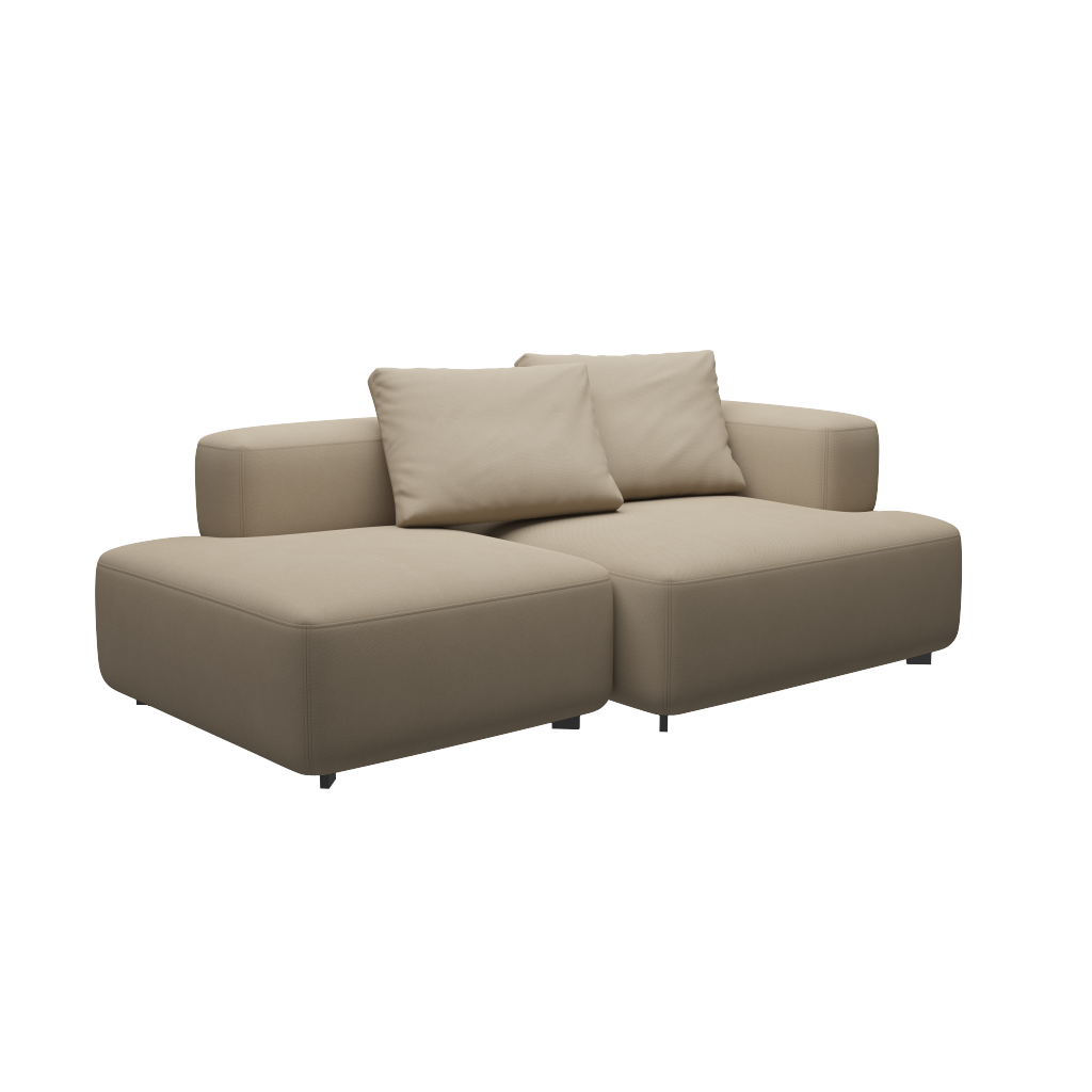 Fritz Hansen Alphabet Sofa™ PL210 Series - 2-Sitzer Sofa - Steelcut 240 - 1 Eckrücklehne - 1 Rückenlehne rechts