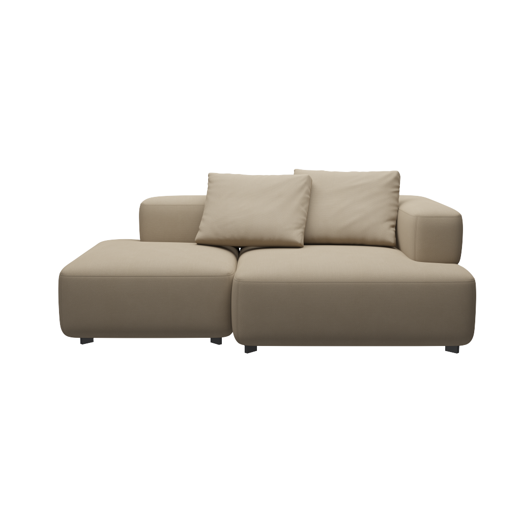 Fritz Hansen Alphabet Sofa™ PL210 Series - 2-Sitzer Sofa - Steelcut 240 - 1 Eckrücklehne - 1 Rückenlehne rechts