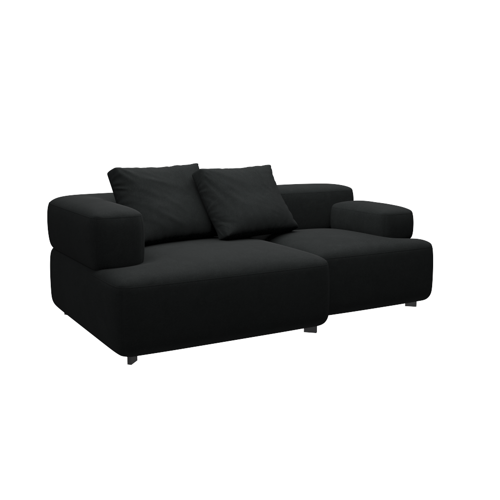 Fritz Hansen Alphabet Sofa™ PL210 Series - 2-Sitzer Sofa - Steelcut 190 - 1 Eckrücklehne - 1 Rückenlehne - 1 Armlehne links