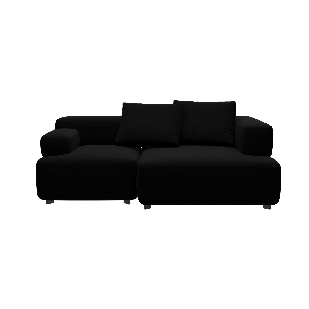 Fritz Hansen Alphabet Sofa™ PL210 Series - 2-Sitzer Sofa - Hallingdal 190 - 1 Eckrücklehne - 1 Rückenlehne - 1 Armlehne rechts