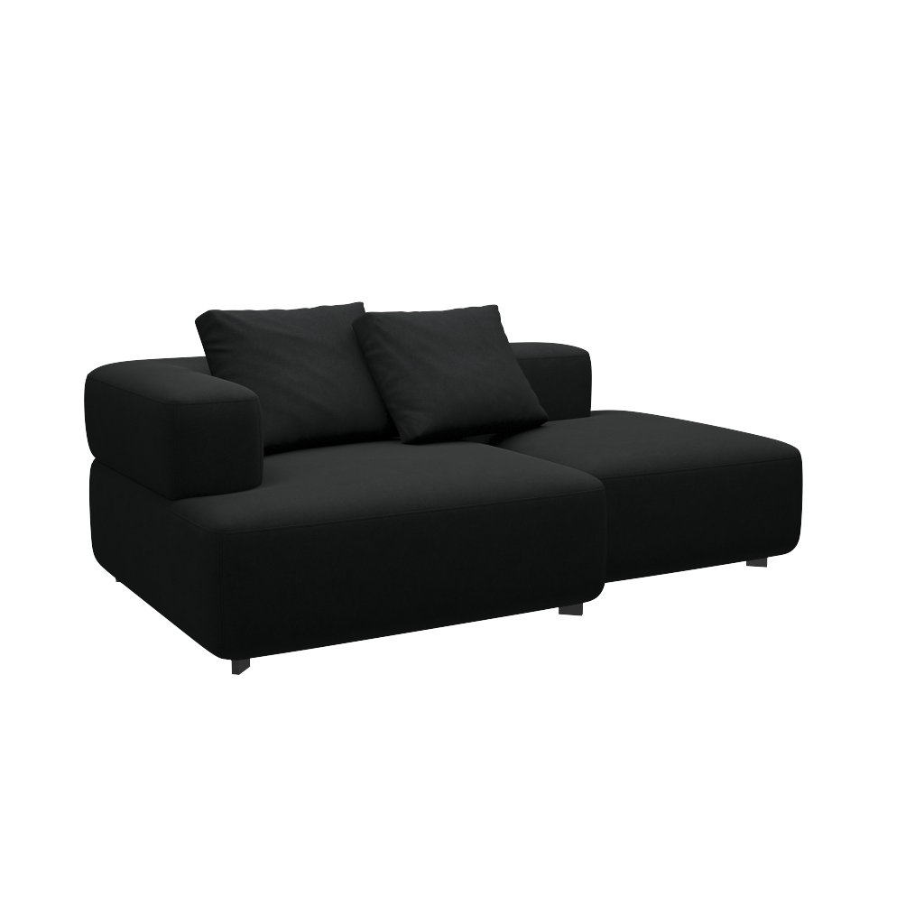 Fritz Hansen Alphabet Sofa™ PL210 Series - 2-Sitzer Sofa - Steelcut 190 - 1 Eckrücklehne - 1 Rückenlehne links