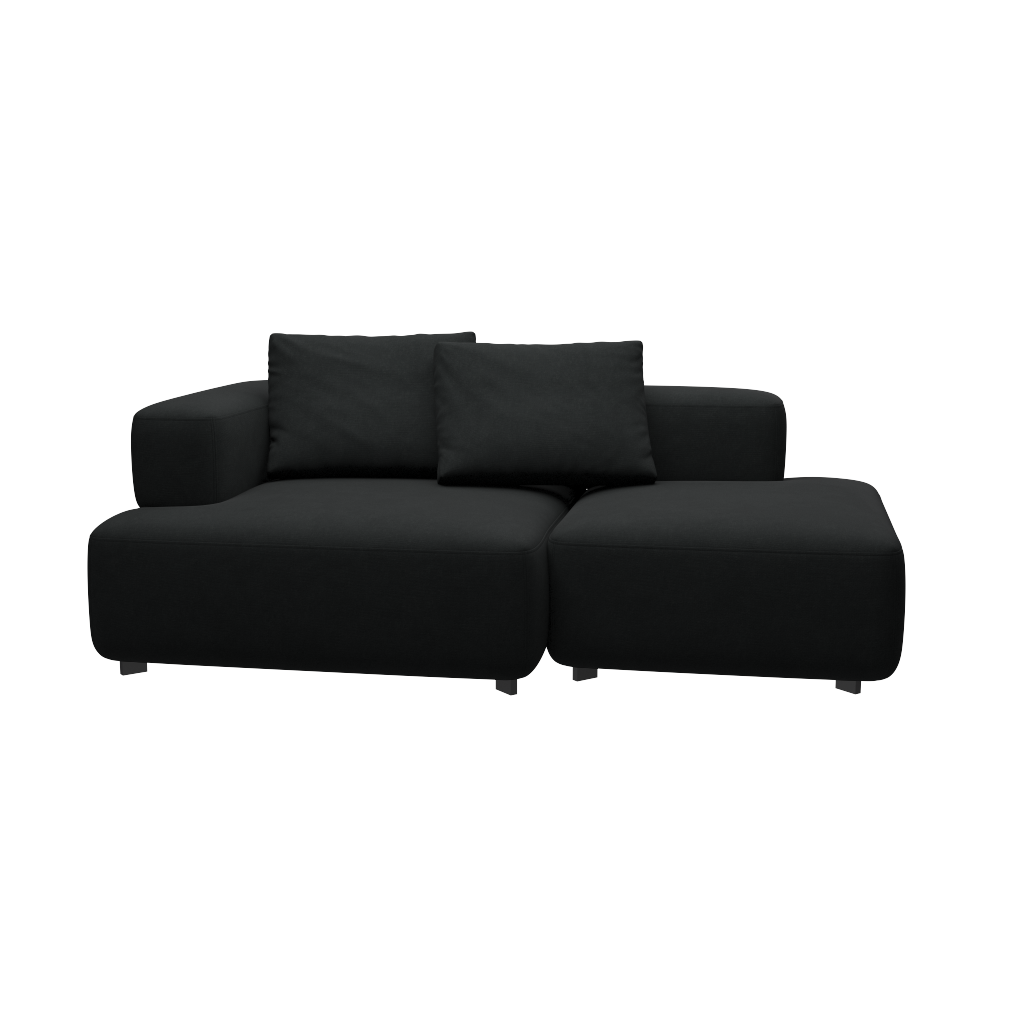 Fritz Hansen Alphabet Sofa™ PL210 Series - 2-Sitzer Sofa - Steelcut 190 - 1 Eckrücklehne - 1 Rückenlehne links