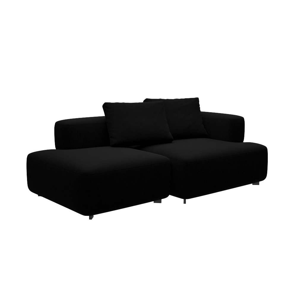 Fritz Hansen Alphabet Sofa™ PL210 Series - 2-Sitzer Sofa - Hallingdal 190 - 1 Eckrücklehne - 1 Rückenlehne rechts