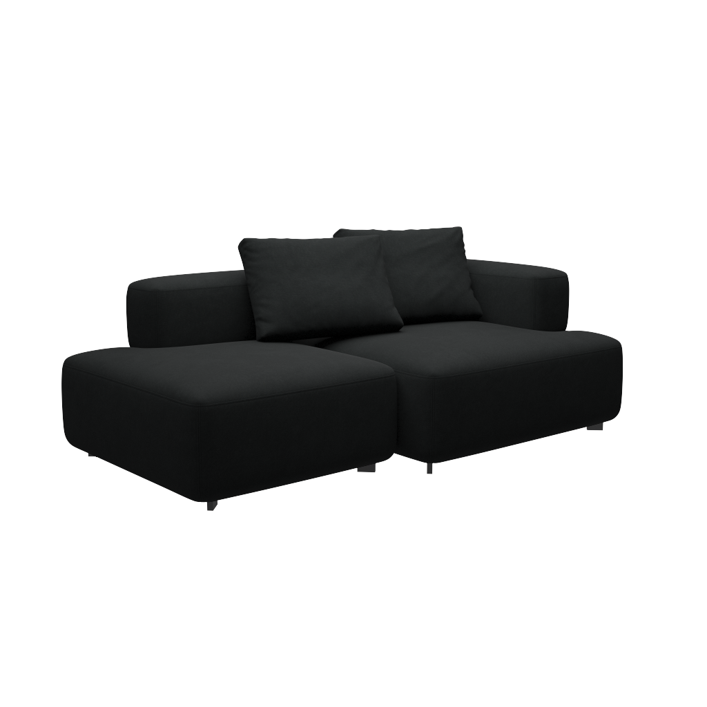 Fritz Hansen Alphabet Sofa™ PL210 Series - 2-Sitzer Sofa - Steelcut 190 - 1 Eckrücklehne - 1 Rückenlehne rechts