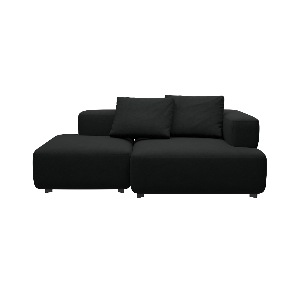 Fritz Hansen Alphabet Sofa™ PL210 Series - 2-Sitzer Sofa - Steelcut 190 - 1 Eckrücklehne - 1 Rückenlehne rechts