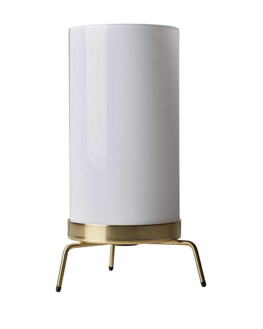 Fritz Hansen PM-02 - Tischleuchte: Opal/Brass
