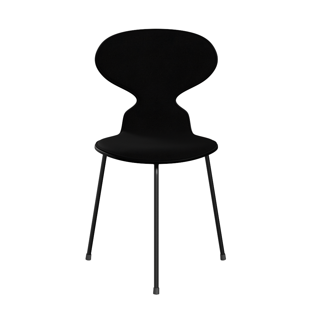 Fritz Hansen Ant™ 3100 mit Front Polsterung - Lack - Stuhl - Black (190) - Black (190/195) - Hallingdal 190