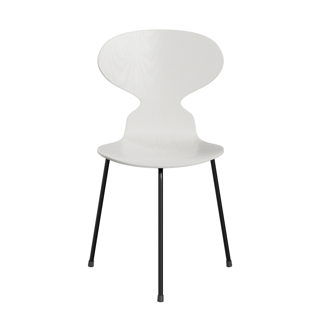 Fritz Hansen Ant™ 3100 - Gefärbte Lack - Stuhl - Black (190) - White (100/105)