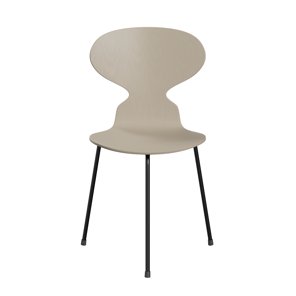 Fritz Hansen Ant™ 3100 - Gefärbte Lack - Stuhl - Black (190) - Light Beige (130/135)
