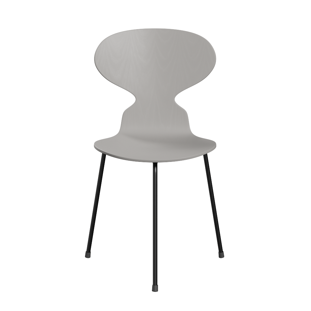 Fritz Hansen Ant™ 3100 - Gefärbte Lack - Stuhl - Black (190) - Nine Grey (150/155)