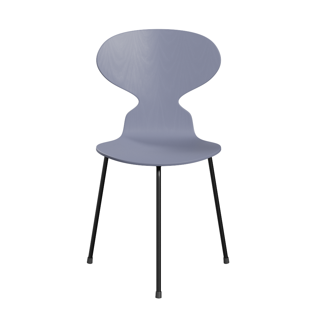 Fritz Hansen Ant™ 3100 - Gefärbte Lack - Stuhl - Black (190) - Lavender Blue (810/815)
