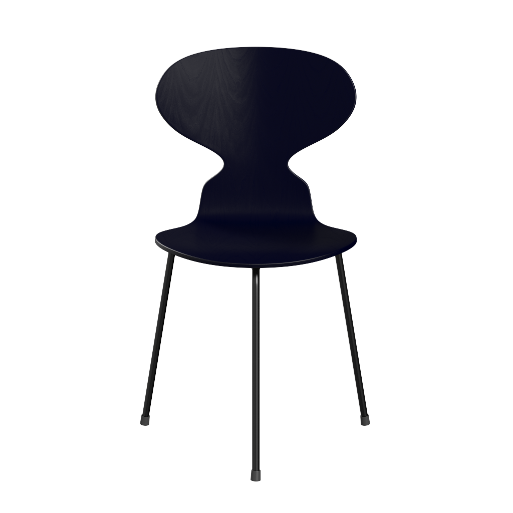 Fritz Hansen Ant™ 3100 - Gefärbte Lack - Stuhl - Black (190) - Midnight Blue (890/895)