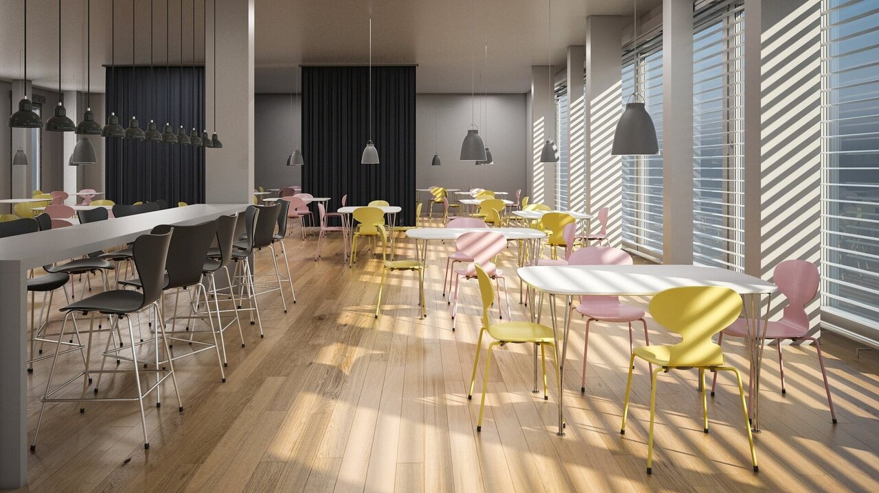 Fritz Hansen Serie 7™ 3187 - Gefärbte Esche - Theckenhocker