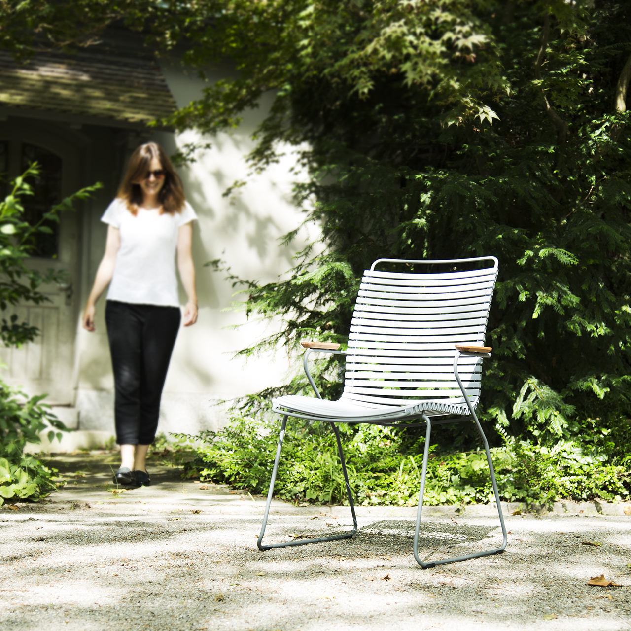 'Click' Stuhl mit hoher Lehne 