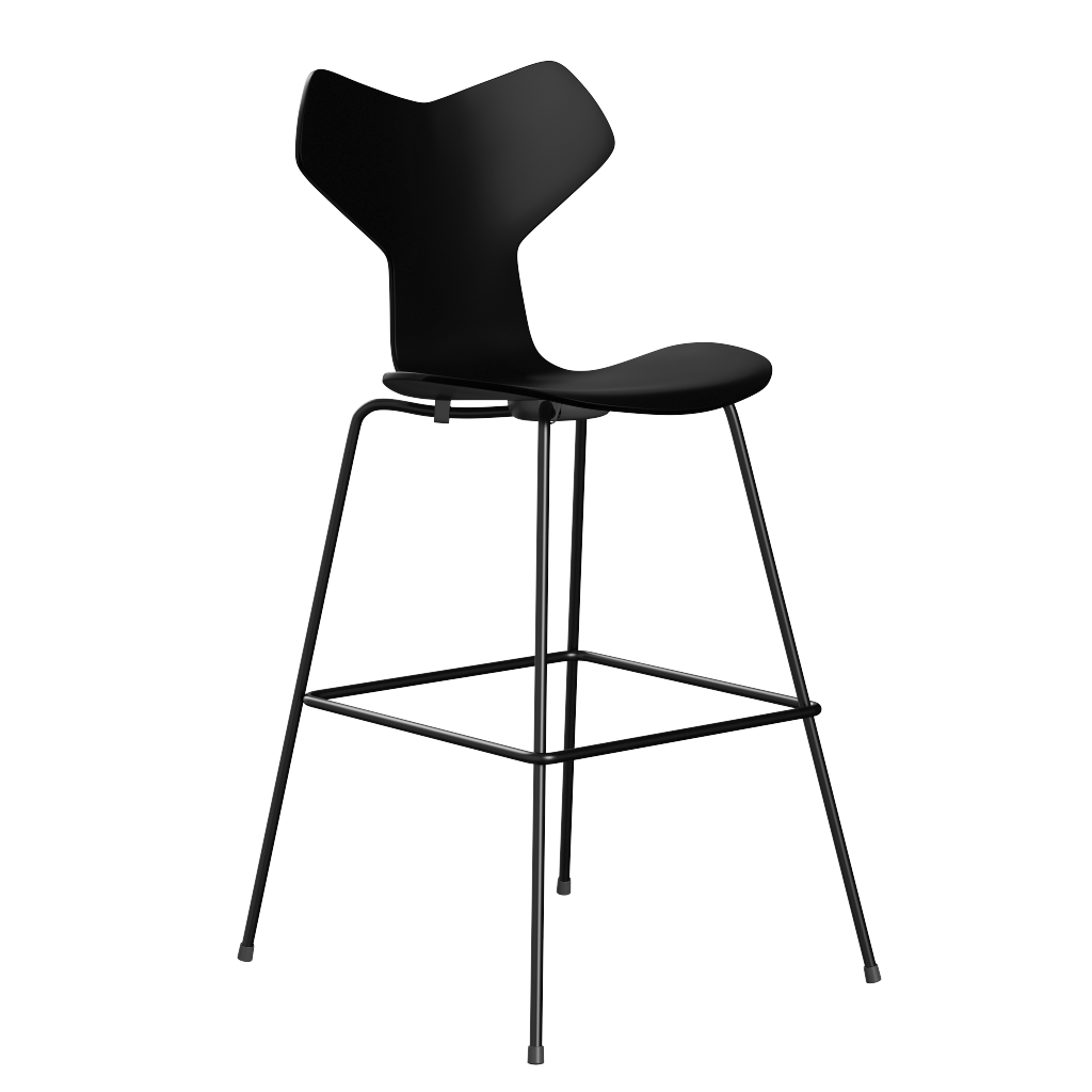 Fritz Hansen Grand Prix™ 3139 - Lack - Hoher Barhocker: Schwarz 190 - Black (190/195)